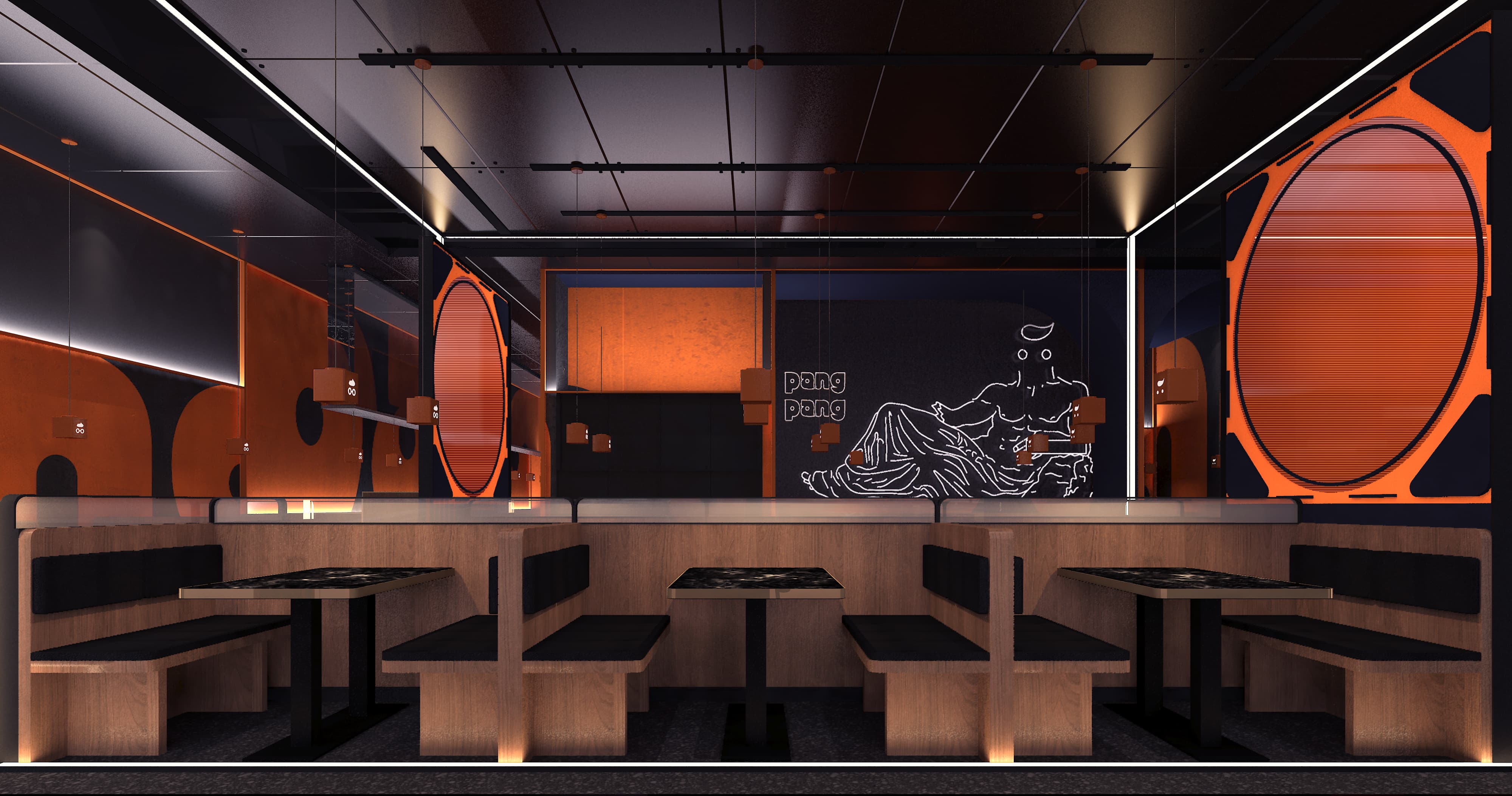 餐厅设计篇 ｜ 胖哥俩肉蟹煲杭州店餐厅 现代工业风 商业空间 实景案例欣赏 - 知乎